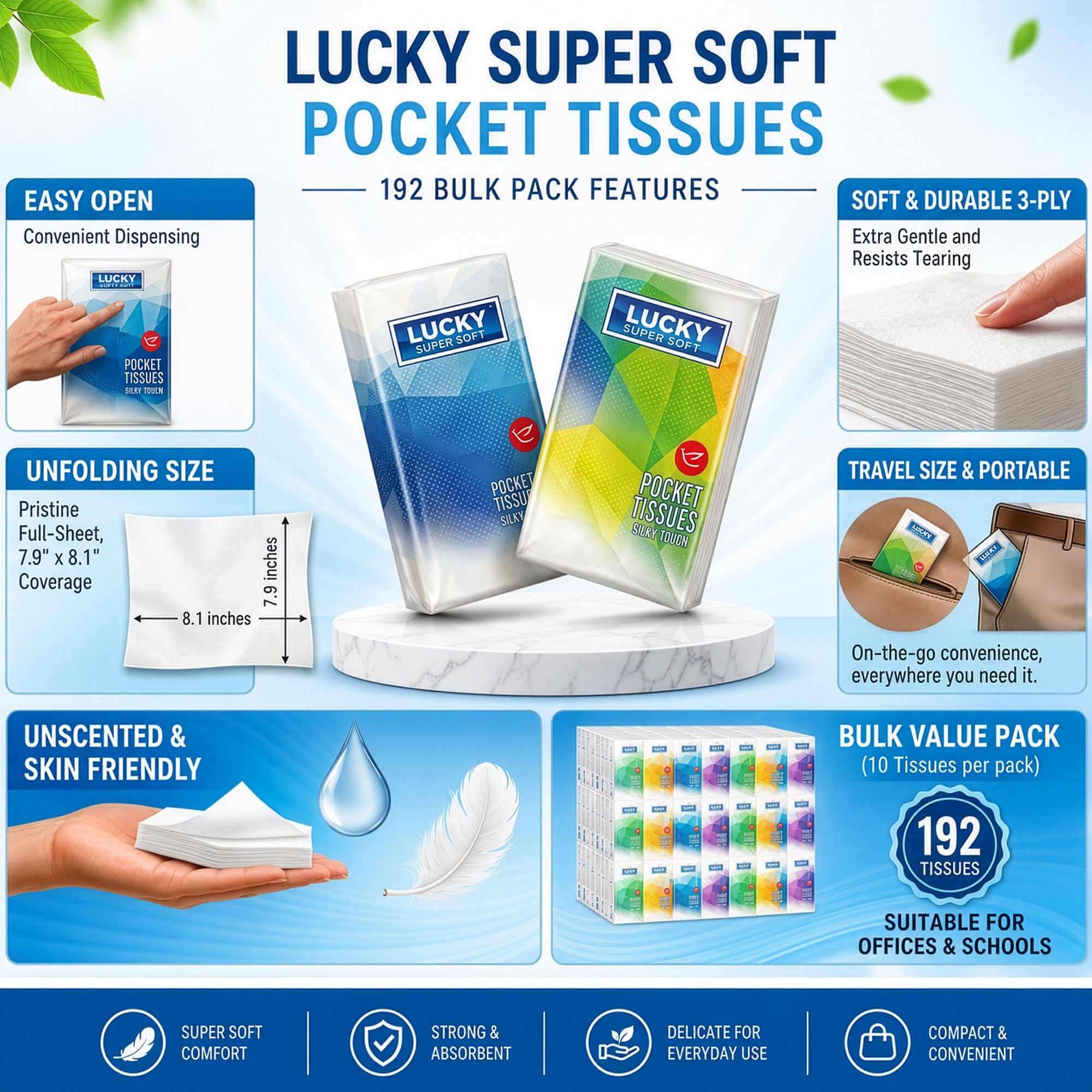 Amazon.com: Premium Facial Tissues, Travel and Pocket Size, Bulk Amazon.com: Premium Facial Tissues, Travel and Pocket Size, Bulk
